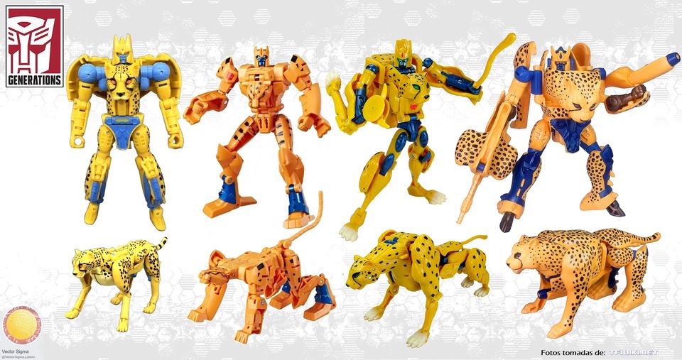 Transformers Kingdom Cheetor Compared to Cyberverse